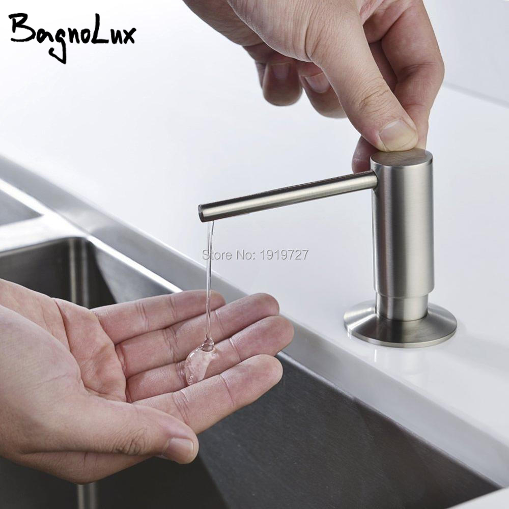 Commercial Quality Kitchen Faucet - 모던 브러쉬드 니켈 로션 디스펜서 100%