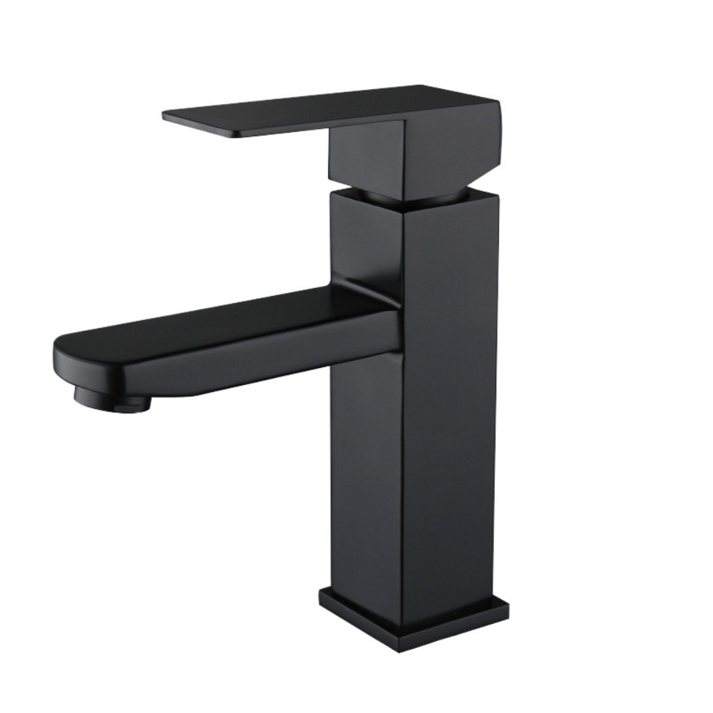 Commercial Kitchen Mixer Tap - 검정색 욕실 수도꼭지, 온수 및 냉수