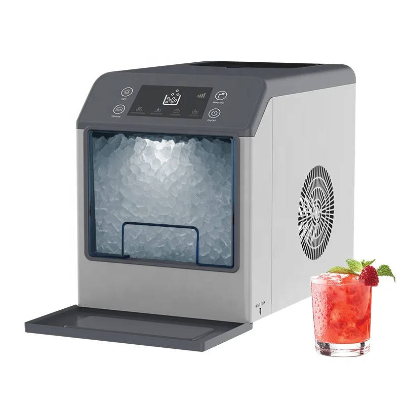 Commercial Kitchen Ice Machine - 33파운드/24시간 상업용 제빙기 자동 세척 카운터탑