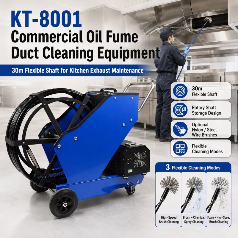 Commercial Kitchen Exhaust Cleaning - KT-8001 상업용 기름 연기 덕트 청소