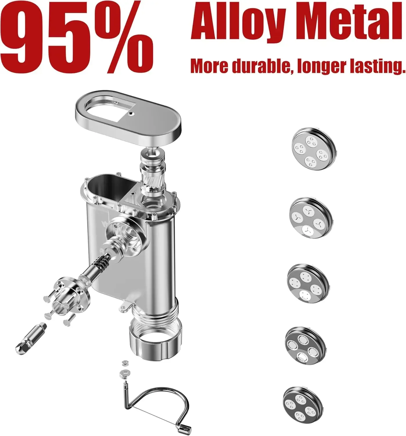 Commercial Kitchen Aid Mixer - 헤비 듀티 금속 파스타 메이커 부착물,