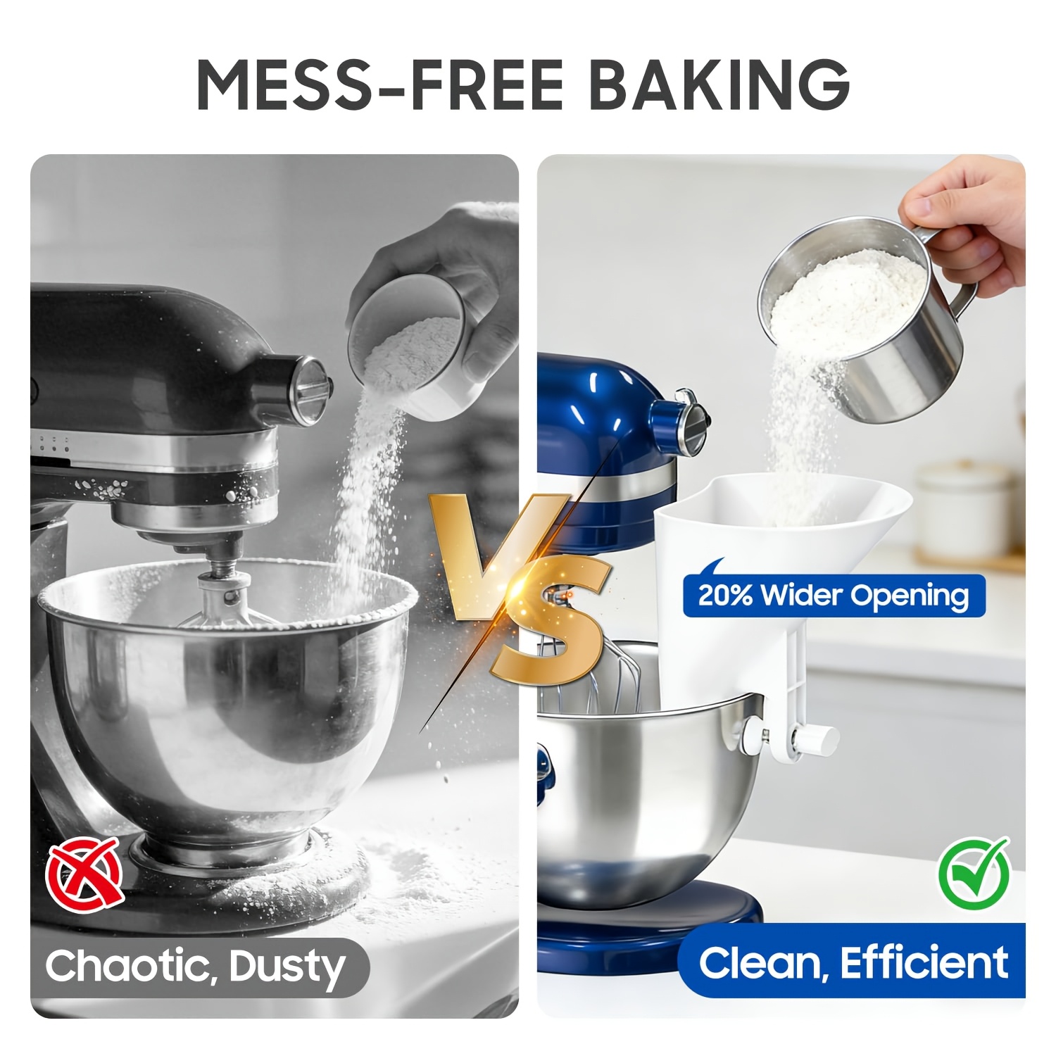 키친에이드 스탠드 믹서용 와이드 입구 밀가루 깔때기 반 - Commercial Kitchen Aid Mixer 리뷰 및 가격