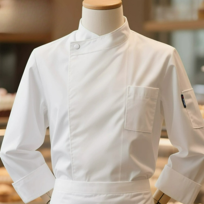 셰프 재킷 반팔/긴팔 단색 면 베이킹 케이터링 제과 요 - Commercial Kitchen Services 리뷰 및 가격