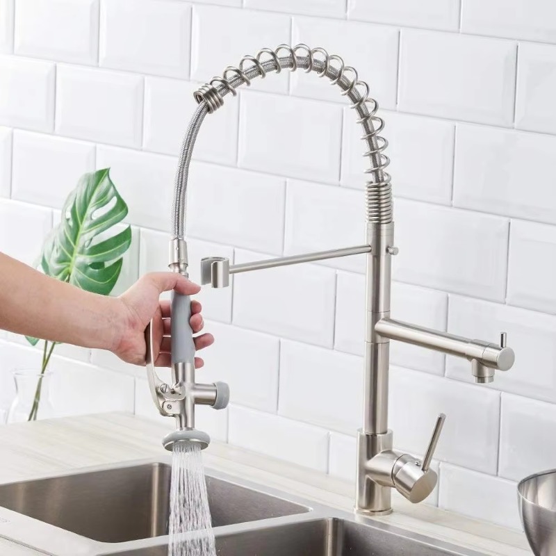 주방 싱크대 수도꼭지 모던 컨템포러리 세라믹 폭포형 주 - Commercial Quality Kitchen Faucet 리뷰 및 가격