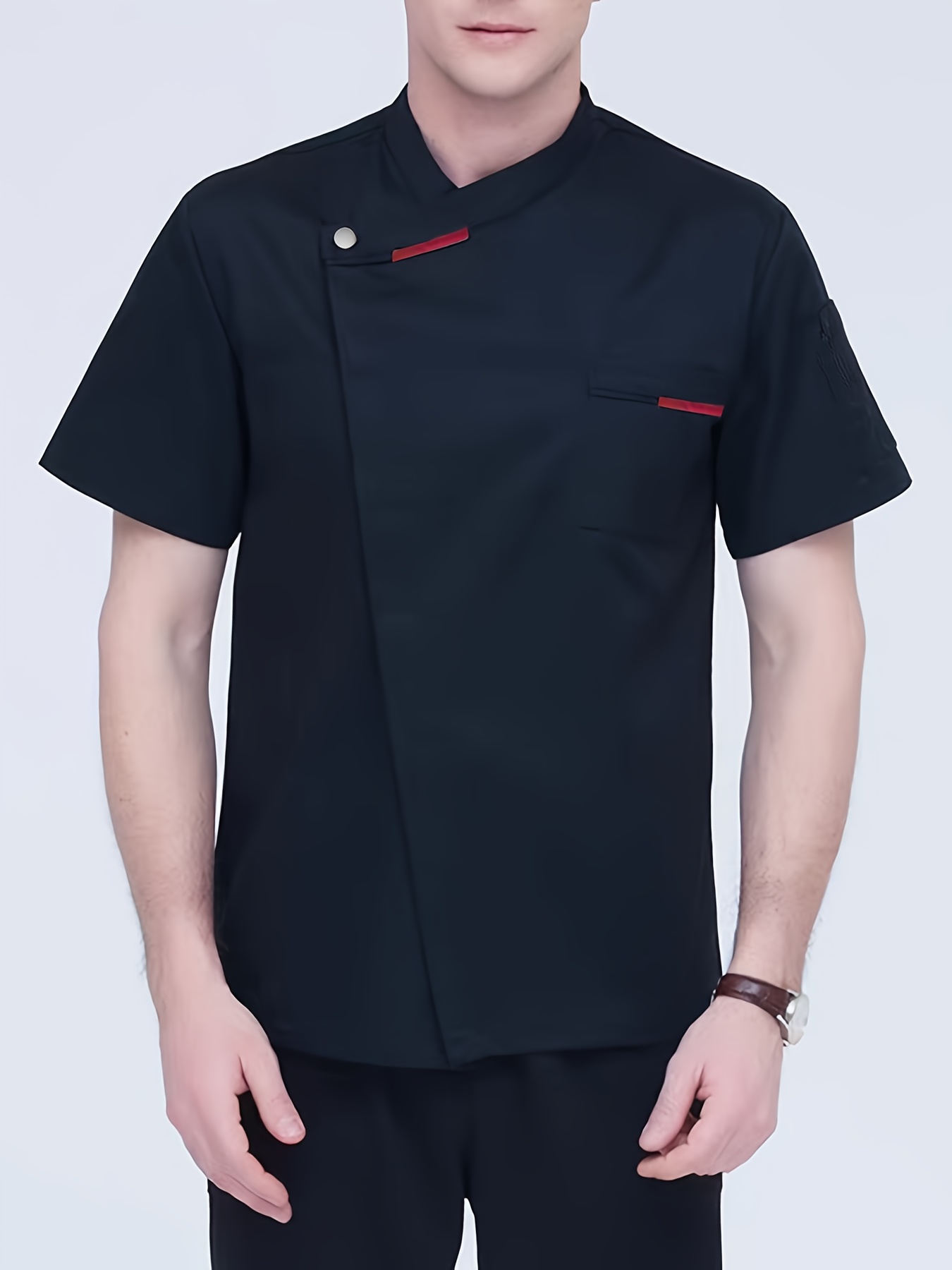 우아한 남성용 셰프 유니폼 반팔 주방복 여름 셰프 유니 - Commercial Kitchen Services 리뷰 및 가격