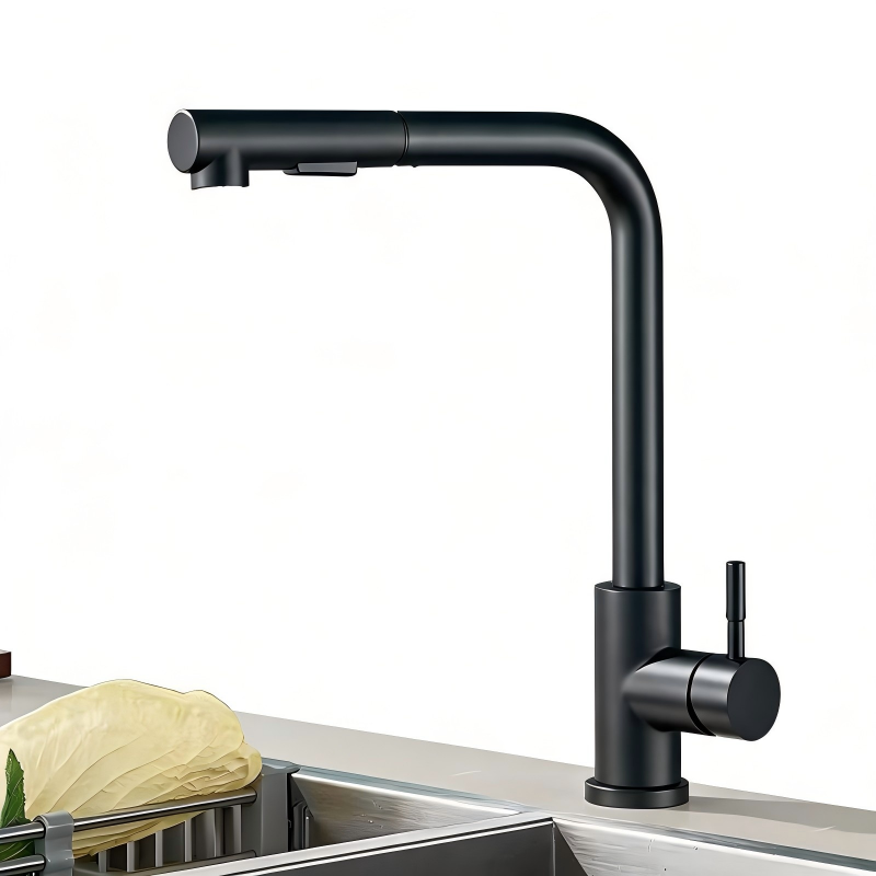 블랙 플렉시블 풀아웃 주방 싱크대 수전 스테인리스 스틸 - Commercial Kitchen Mixer Tap 리뷰 및 가격