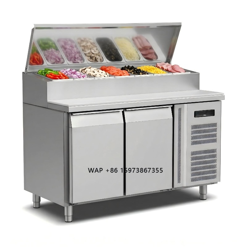 OEM 카운터 냉장고 샌드위치 준비용 2도어 스테인리스 - Commercial Kitchen Door 리뷰 및 가격