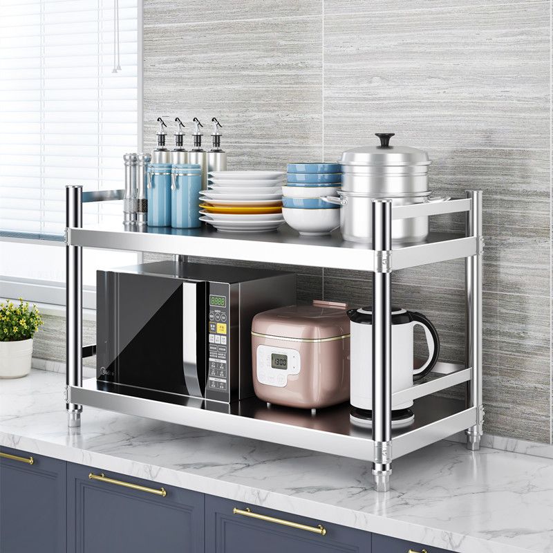 조절 가능한 스테인리스 스틸 주방 선반 상업용 2단 카 - Commercial Kitchen Small Space 리뷰 및 가격