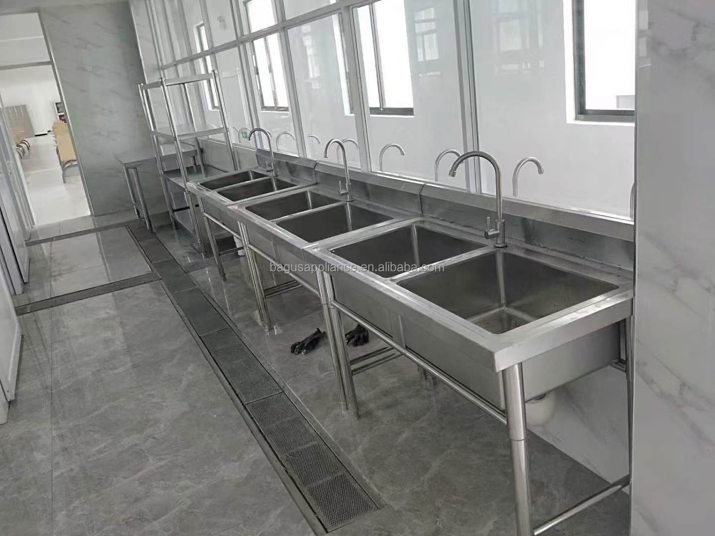 최고급 스테인리스 스틸 3구 싱크대 수전, 레스토랑,  - Commercial Quality Kitchen Faucet 리뷰 및 가격
