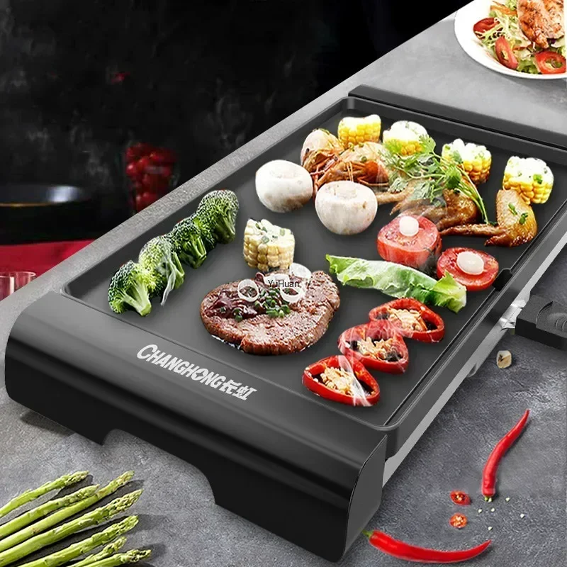 220V 대형 전기 그릴 바베큐 가정용 무연 전기 그릴 - Electric Griddle Flat Top 리뷰 및 가격