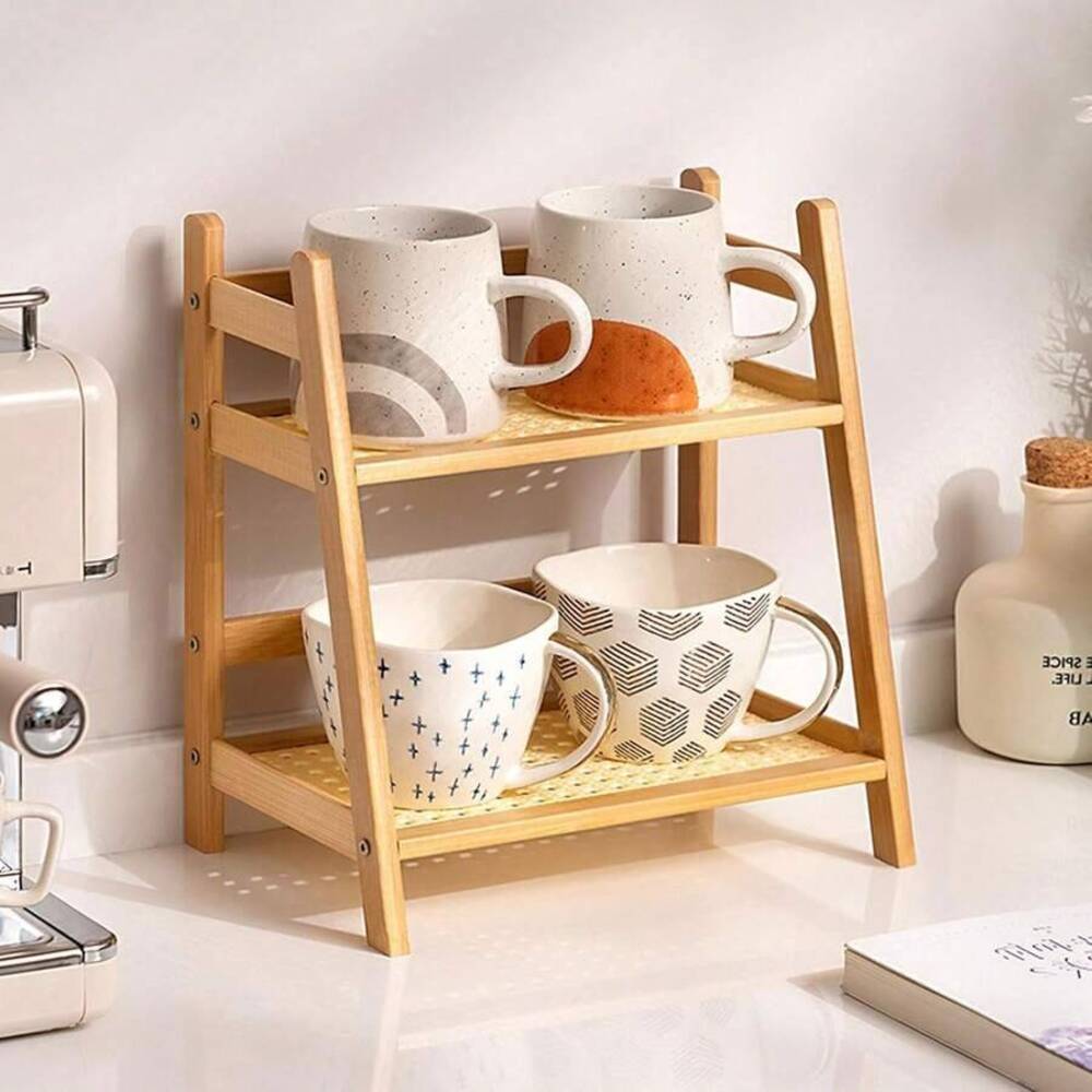 2단 대나무 조리대 수납 선반, 나무 데스크탑 정리대, - Commercial Kitchen Rack 리뷰 및 가격