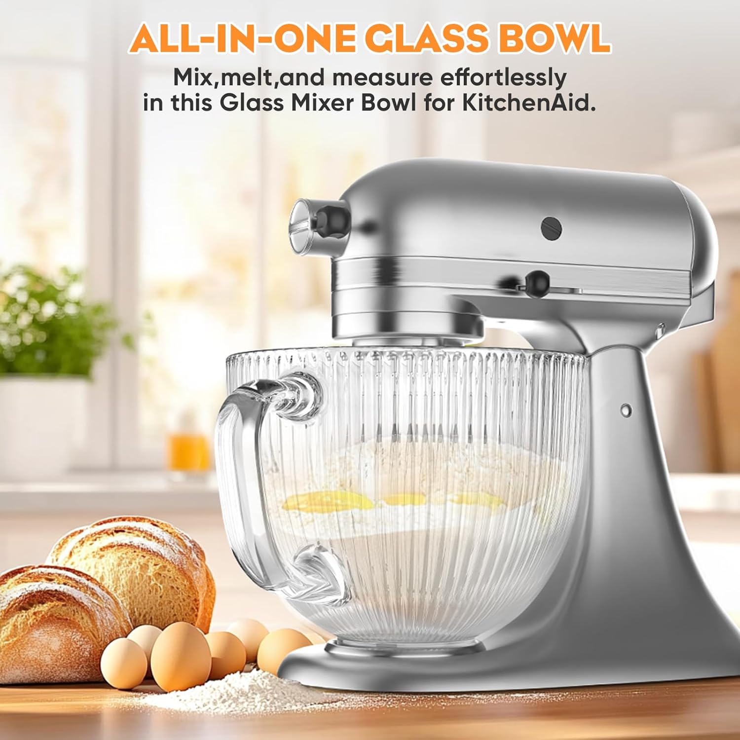 키친에이드 믹서용 GVODE 유리 그릇, 푸어 스파우트 - Commercial Kitchen Aid Mixer 리뷰 및 가격