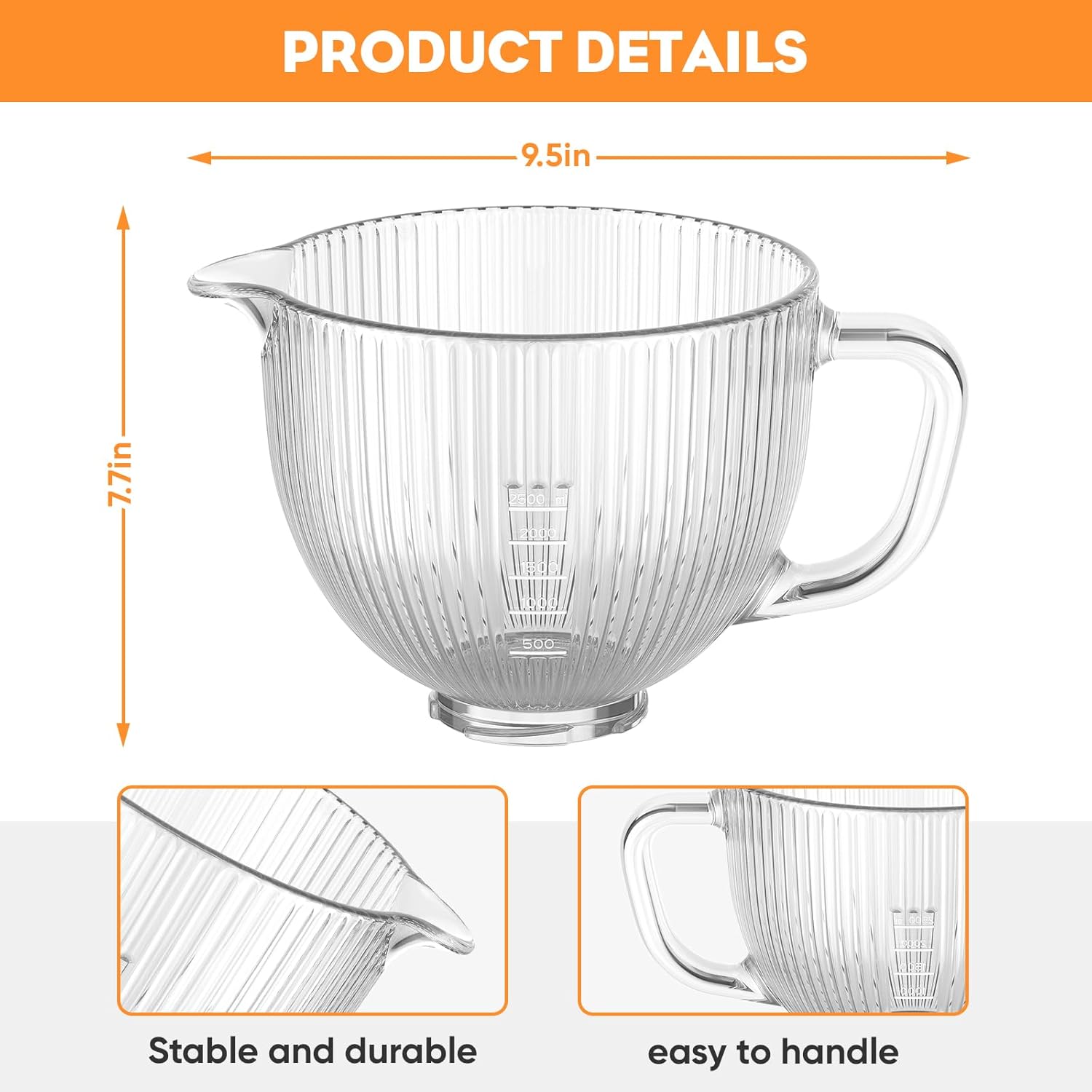 키친에이드 믹서용 GVODE 유리 그릇, 푸어 스파우트 - Commercial Kitchen Aid Mixer 리뷰 및 가격