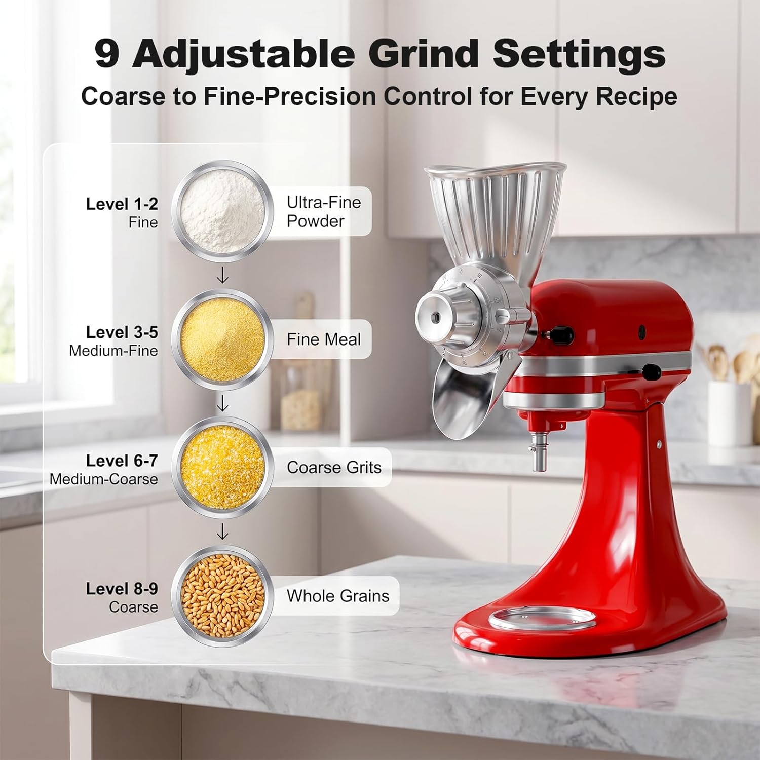 키친에이드 올 메탈 그레인 그라인더 어태치먼트 식품 등 - Commercial Kitchen Aid Mixer 리뷰 및 가격