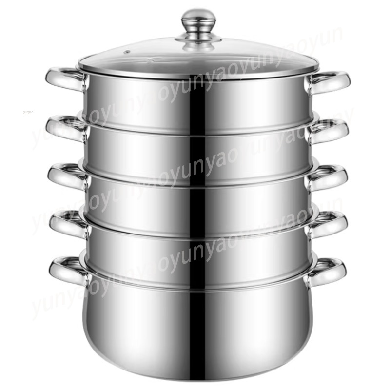 대용량 4단 찜기, 업소용 스테인리스 스틸 두꺼운 바닥 - Commercial Kitchen Steamer 리뷰 및 가격