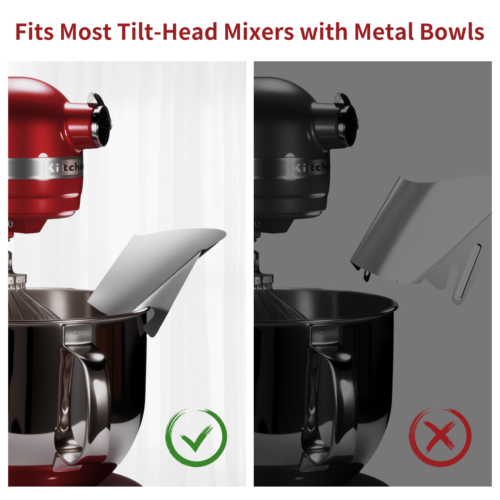 스탠드 믹서용 스테인리스 스틸 티핑 가드 1개 - 스테 - Commercial Kitchen Aid Mixer 리뷰 및 가격