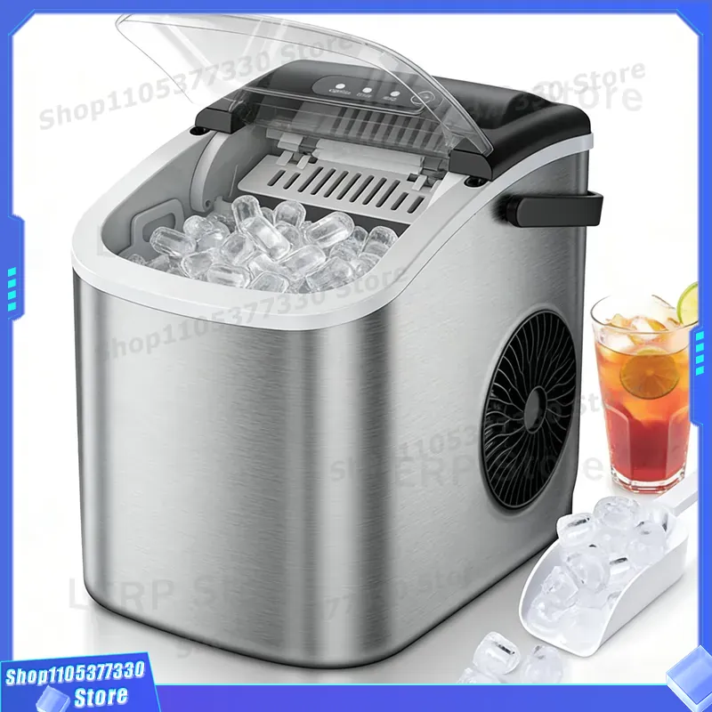 상업용 제빙기 26lbs 24시간 작동 스테인리스 스틸 - Commercial Kitchen Ice Machine 리뷰 및 가격