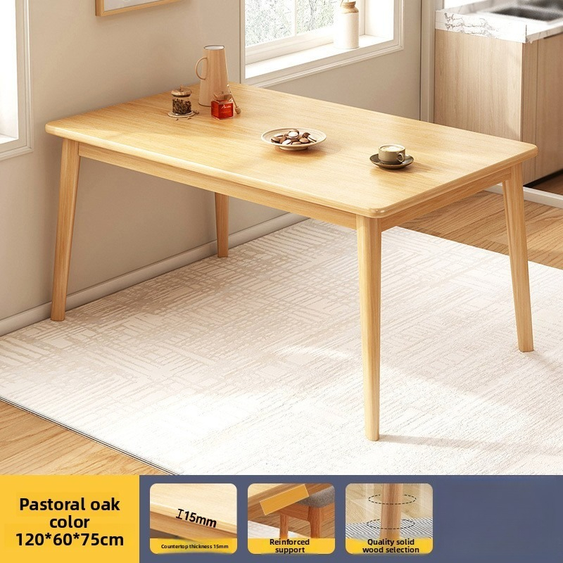 작은 공간을 위한 원목 다리 식탁, 직사각형 가족용 주 - Commercial Kitchen Small Space 리뷰 및 가격